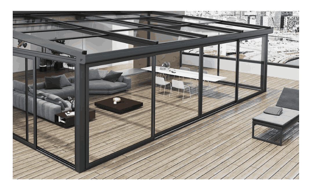 Glasdach Terrasse