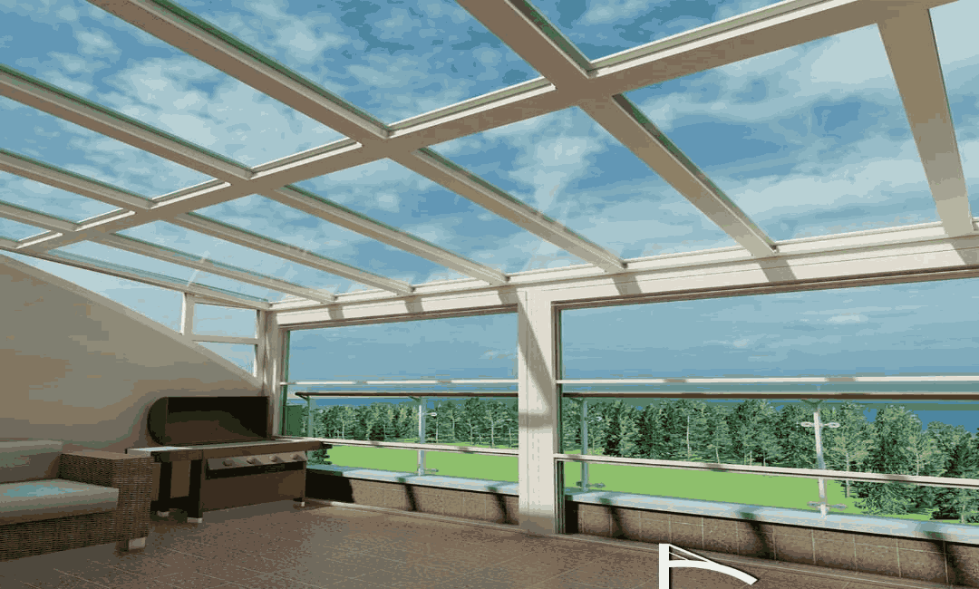 Glasdach Terrasse