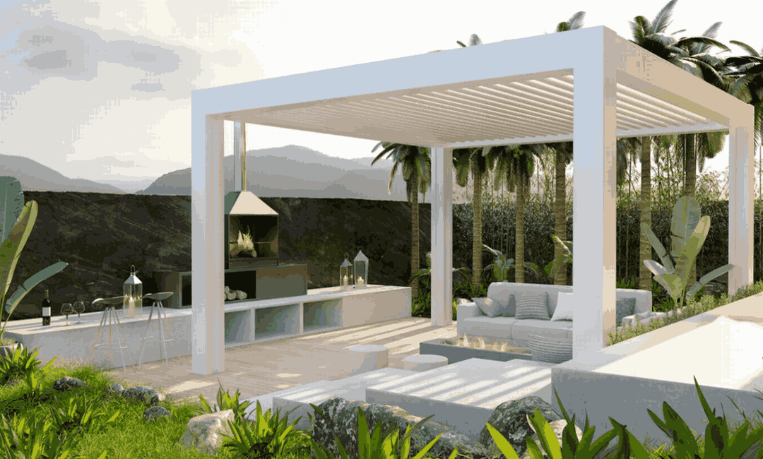 Pergola aus Aluminium