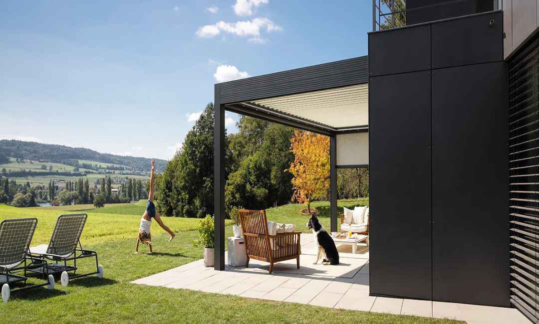 Pergola aus Aluminium