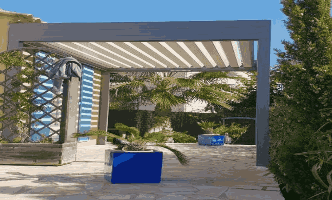 Pergola aus Aluminium
