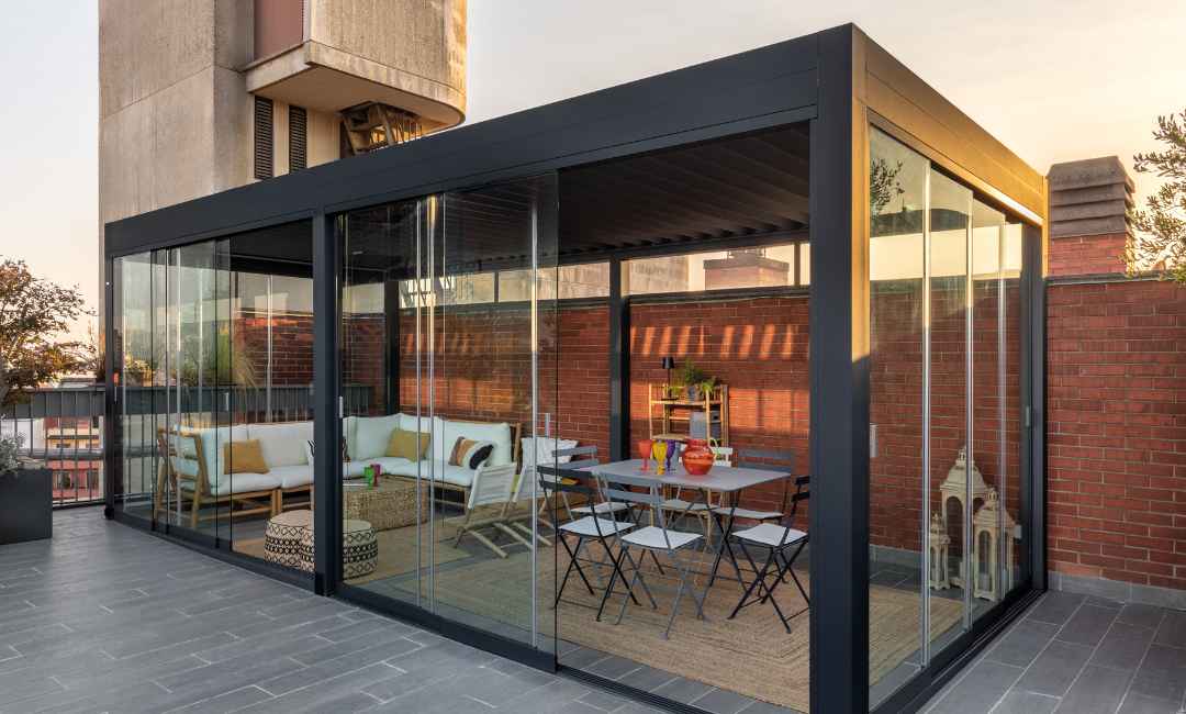 Pergola aus Aluminium