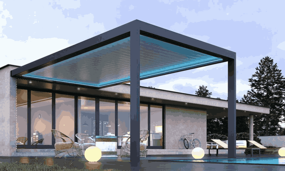 Pergola aus Aluminium