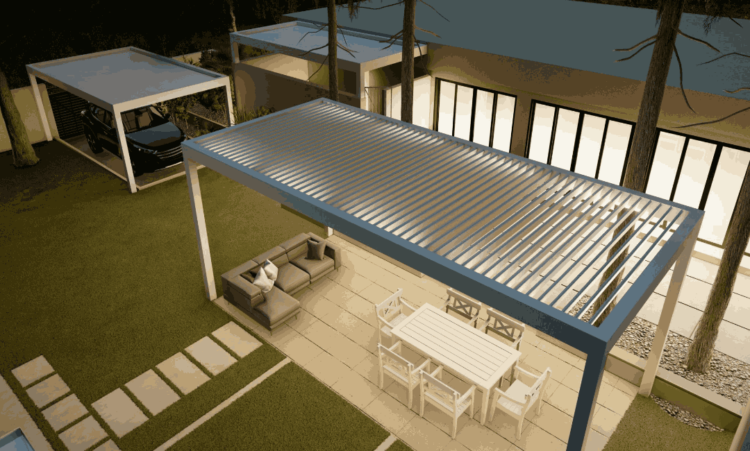 Bioklimatik Pergola Çatı Sistemi