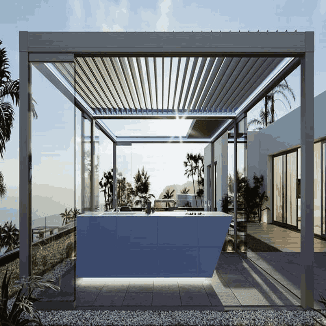 Bioklimatik Pergola Nasıl Çalışır?