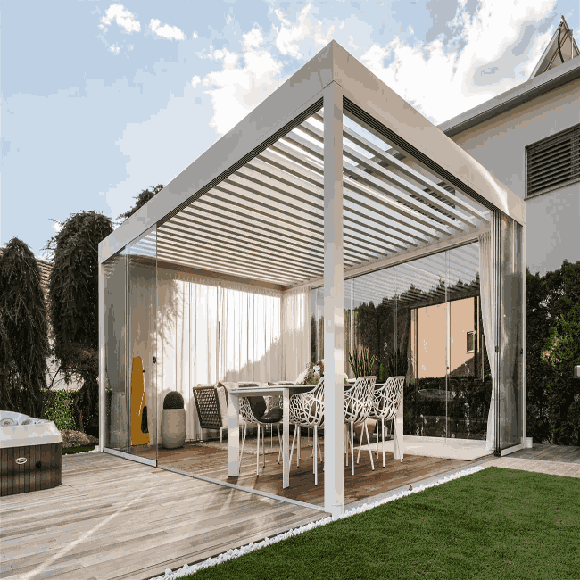 Bioklimatik Pergola Cam Sistemleriyle Birlikte Kullanılır mı?