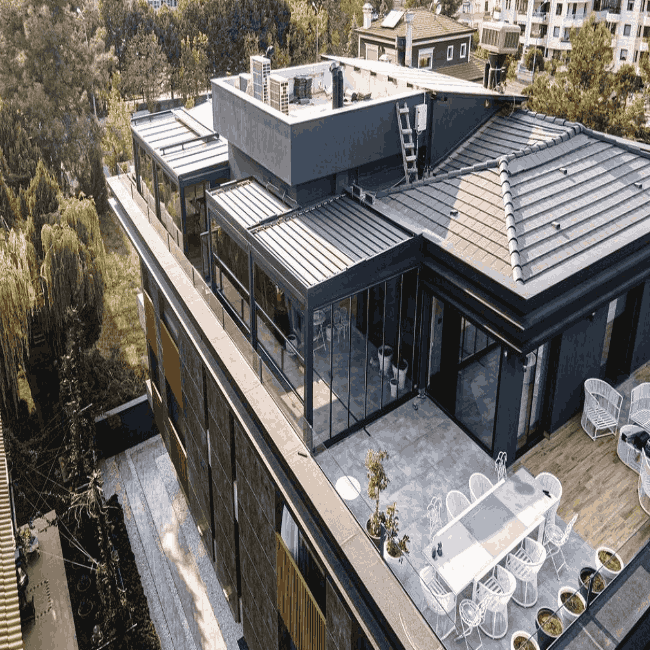 Bioklimatik Pergola Çatı Sistemi