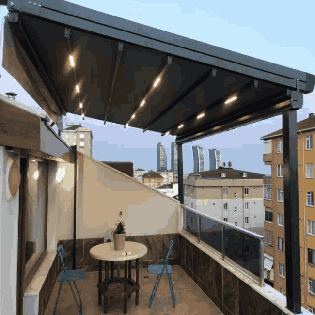 Pergola Teras Kapatma