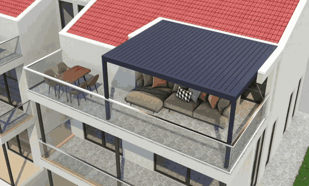 Teras Üstü Pergola Kapatma