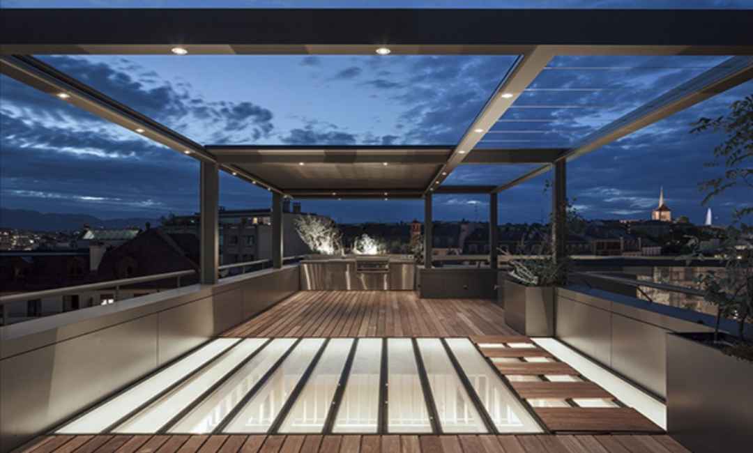 Rolling Roof Pergola